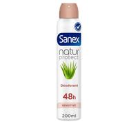 SANEX - Spray Déodorant Bio Aloe Sensitive, Protection Douce et Fraîcheur Naturelle (200mL) - lot de 3 - Vendu par Lot