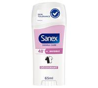 Sanex Déodorant stick Derma Care Invisible 48h – Sans alcool – Protège contre les taches – 65 ml