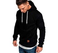 SANFASHION Noël Sweat-Shirt à Capuche Hommes Manches Longues,Hoodies Unis Slim Fit Casual Automne Hiver,Sweater Hooded Grande Taille Sweat Sport Sweatshirt Basic