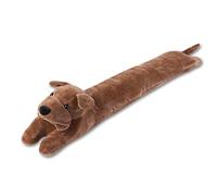 SANFERGE Butée de porte très résistante de 86,4 cm, 1,3 kg, décoratif insonorisé, protection contre les courants d'air, motif chien café