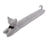 SANFERGE Butée de porte très résistante de 91,4 cm, 1,4 kg, décoratif insonorisé, protection contre les courants d'air, motif chat