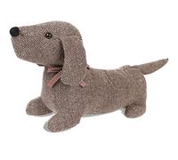 SANFERGE Butoir de porte décoratif mignon pour la maison et le bureau, butoir de porte, animaux lestés et lourds, chien marron