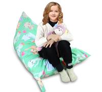 SANFERGE Stuffed Housse de rangement pour chaise de rangement, 130 x 80 cm, grand organisateur de jouets pour enfants et adultes, lavable, durable, chaise longue triangulaire (housse uniquement
