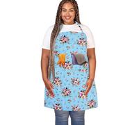 SANFERGE Tablier extra large en lin et coton pour hommes et femmes - TRADUIRE Grande taille - Tablier durable avec 2 poches, ceinture réglable, lavable en machine - Tablier surdimensionné pour la