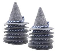 Sanfiyya Oktoberfest Decorative Seppel Hat, 12pcs mini chapeaux de sorcière, chapeau de sorcier en feutre, décoration bouteille vin pour la fête FAVORS ACCESSOIRES DIY CARAL