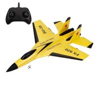 Sanfiyya Plane RC, Avion télécommandé à 2, 4 GHz, Avion RC, EPP Foam Kids and Adults FX620 Airplane avec des lumières Nocturnes prêtes à Voler pour débutant (Jaune)
