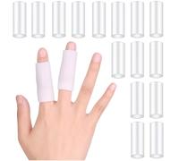 Sanfly 20 pièces/Ensemble protège-Doigts en Silicone protège-Doigts en Gel Manchons de Doigt en Silicone soulagement de la Douleur des Bouts de Doigts fissurés pour l'arthrite Doigt