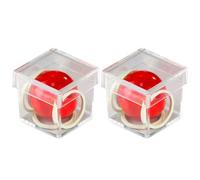 Sanfly Boîte De Magie Comique 2 Pièces/Ensemble, Boule Transparente À Travers Boîte, Tours De Magie, De Gros Plan, Accessoires Gimmick