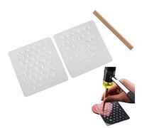 Sanfly Bricolage Anglais Lettre Alphabet Timbre poinçon Ensemble 3 pièces/Ensemble Cuir Artisanat Sculpture gaufrage Timbre Faisant des Outils pour Le Travail Artistique