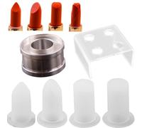 Sanfly Bricolage Rouge à lèvres Moule Maquillage Outils Kits Tube Rouge à lèvres Moule Maison Bricolage Silicone baume à lèvres Moule Artisanat Outil Support baume Tube