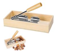 Sanfly Casse-Noix Robuste avec Base en Bois Outil Manuel pour Éplucher Les Noix De Pécan pour Noix Noix De Pécan Noisettes Amandes