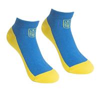 Sanfly Chaussettes pour Hommes Jaune Drapeau De L'ukraine Chaussettes Ukrainiennes pour Hommes Classiques Drôles en Coton Chaussettes Courtes Coupe Basse pour Hommes
