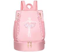 Sanfly De Danse De Ballet De Ballet Rose À Bandoulière Princesse Chaussures Dancewear Rangement À Main Fourre-Tout pour Les Enfants Danseurs