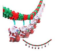 Sanfly Décorations De Bannière De Noël 2.7m, Guirlande De Père Noël, Banderole D'arbres De Noël pour Fête De Noël, Fenêtres De Maison, Cheminée