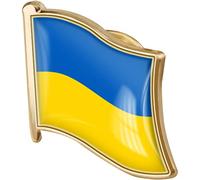 Sanfly Drapeau de l'Ukraine Broches National Pays métal Drapeau épinglette Badges pour vêtements Badges patriotiques Accessoires Bijoux Cadeau