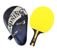 Sanfly Ensemble de Raquettes de Tennis de Table, battes de Tennis de Table Professionnelles avec Longue poignée en Caoutchouc, Accessoires de Raquette de ping-Pong