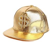 Sanfly Hip Hop Rappeur Chapeau en Cuir PU Casquette De Baseball Réglable Snapback Caps Unisexe Hip Hop Punk Chapeaux pour Hommes Femmes