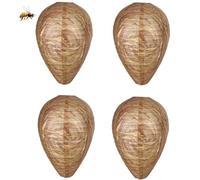 Sanfly Lanterne de guêpe, appât de nid, 4 pièces/Ensemble Sacs piège à Abeilles en Plein air, Attrape-Insectes Volants, Sac répulsif, Outil piège à Insectes, Accessoires