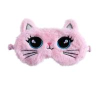 Sanfly Masque De Sommeil en Peluche Chat Mignon Bandblold Eye Couverture D'aide À Nuit Masque De Rêve Bandage Coton Bandage Femmes Hommes pour Dormir