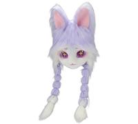 Sanfly Masque De Tête De Lapin en Peluche, Accessoire De Cosplay pour Pâques Halloween.