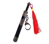 Sanfly Mini Porte-clés Pendentif Ancien Chinois Katana, modèle en métal du Diable, Cadeau de Vacances