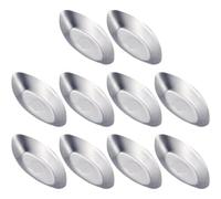 Sanfly Moules À Cupcake en Aluminium De Forme Ovale, 10 Pièces, Moules À Aux Œufs, Doublures De Cupcake, Poêle À Pâtisserie, Outils De pour Aux Œufs Au Pudding, 10 Pièces