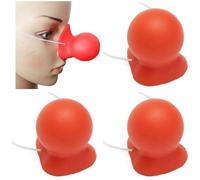 Sanfly Nez De Clown Rouge Klaxonnant Le Nez De Clown avec Une Corde Élastique des Accessoires De Fête De Rôle Costume pour Adultes Halloween