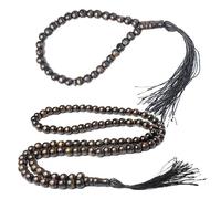 Sanfly Perles de prière Tasbih en Bois 33/99 Perles de Chapelet Musulman Perles de prière Islamique à Main Chapelet Musulman Perles Bracelet avec Gland
