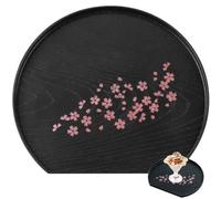 Sanfly Plateau De Fleur De Cerisier Japonais 1pc Sakura Plastique Plaque De Dîner Rétro Plateau De Service Apanese Plaque De Rangement Assure De Rangement Assiette De Snack