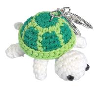 Sanfly Porte-clés Tortue Drôle Fait À Main Au Crochet Tortue De Mer Porte-clés Mini De Tortue Porte-clés Au Crochet, Pendentif Jouet Tortue pour À Dos Clé De Voiture