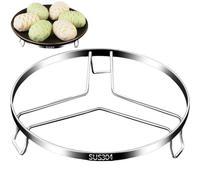 Sanfly Support Rond pour Friteuse À Air, en Acier Inoxydable, pour Autocuiseur, Dessous De Plat De Cuisson, Support De Panier À Œufs Cuits À Vapeur