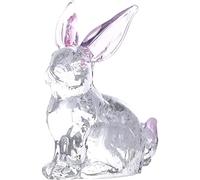 Sanfly Verre Lapins Figurines Mignon Cristal Lapin Objets de Collection Statues Animal décor Ornement Table pièce maîtresse Art Sculpture