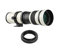 Sanfoelek MF Super téléobjectif zoom F8.3-16 420-800 mm monture T avec bague d'adaptation universelle 14 filetage de remplacement pour appareils photo Canon EOS 80D 77D 70D 60D 60Da 50D 7D 6D 5D T7i