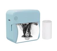 Sanfoelek Mini imprimante thermique de poche multifonction portable 203 DPI Impression photo instantanée Prise en charge de la connexion BT pour smartphone avec 1 rouleau de papier 57 mm Compatible