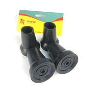 Sanfor | Embout spécial pour béquille en caoutchouc | Diamètre 20 mm | Couleur noire | Lot de 4