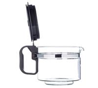 Sanfor - Grande carafe universelle pour cafetière américaine ou goutte à goutte électrique, récipient de base 85 mm, capacité 1 litre, couvercle anti-goutte, hauteur réglable 1,30-14,5 cm, tasse en