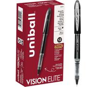 Sanford Vision Elite Stick Micro Point Rollerball Pens,0.5mm,12 Black (69000) By