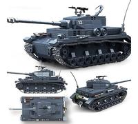 SANFUNET Blocs de Construction de Char Technik pour PZ.KPFW.IV, 958 Kit de Construction de Char Militaire, Kit de Construction de Char de Combat MOC pour Adultes