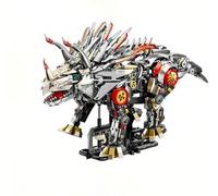 SANFUNET Blocs de Construction Technique Tricératops Mécanique, 1000+ Pièces Modèle de Tricératops Robot Steampunk, Kit de Construction MOC Compatible avec Les Grandes Marques