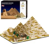 SANFUNET Ensemble de Construction pyramidale, Un kit de modèle Populaire, Compatible avec Toutes Les Grandes Marques - 1456 pièces