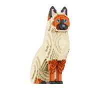 SANFUNET Jeu de Construction Chat Siamois, Mini Modèle de Bloc de Construction Animal, Un pour Les Adolescents et Les adultes-2583 pièces