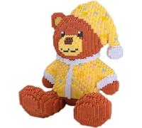 SANFUNET Jeu de Micro-Blocs de Construction Ours en Pyjama, Mini-Jeux de Construction modulaires à Monter soi-même, Cadeau pour Adolescents et Adultes de 16 Ans et Plus - 6000 pièces