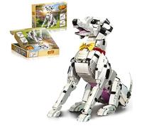 SANFUNET Kit de Construction Dalmatien 3 en 1, modèle Transformable de Chien tacheté de 1869 pièces, Jouet de Puzzle éducatif pour Les 14 Ans et Plus, Jolie décoration et idée Cadeau