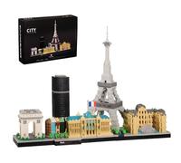 SANFUNET Maquette architecturale de Paris en Micro-Briques, Plus de 3000 pièces, kit de Construction MOC, Cadeau pour Adultes