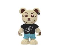 SANFUNET Mini Blocs de Construction Animaux, Collection de Briques de Construction sur Le thème des Animaux, décoration d'intérieur Mignonne, Cadeaux pour Adolescents et Adultes à partir de 16 (Noir)