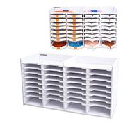 Sanfurney Grand Plateau de Peinture Diamant à 32 emplacements avec Porte-Stylo, Support de Rangement Multi-Bateaux, Accessoires de Peinture Diamant, Cadeau pour Adultes, Loisirs créatifs