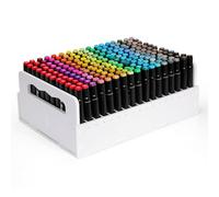 SANFURNEY Organiseur de marqueurs, 204 emplacements pour marqueurs artistiques, crayons de couleur pour chariots de bureau, fournitures d'artisanat pour la maison, la salle de classe, le bureau