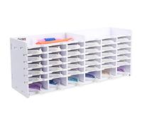 Sanfurney Plateau de Peinture Diamant à 36 emplacements avec Porte-Stylo, Support de Rangement pour Assiettes Multi-Bateaux, Kits d'accessoires de Peinture Diamant, Cadeau pour Adultes (36 Plateaux