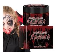 Sang De Vampire Halloween - Sang Coagulé, Peinture Corporelle | Accessoire Effrayant Lavable Ajoutant Ambiance Macabre Aux Costumes De Clown, Déguisements Halloween, Maquillage Sanglant Créatif Pour