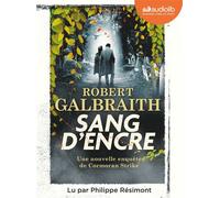 Sang d'encre Livre audio 4 CD MP3 - Robert Galbraith - Audiolib - Texte lu (CD) - Textes lus CD